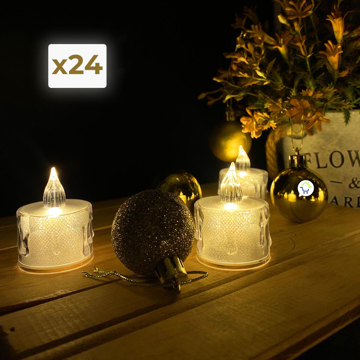 Velas LED Pequeñas Navidad